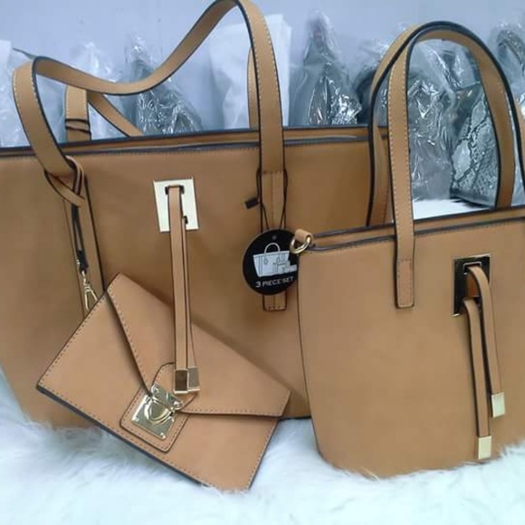 String Accent 3 in 1 Classy Tote SET - Picture 3 of 6